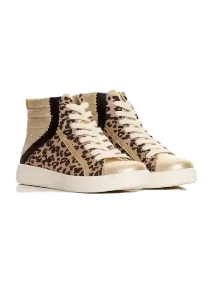 Tenis High Top Animal Print Talla 38