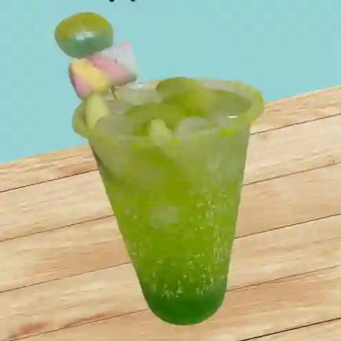Soda saborizada de frutos verdes