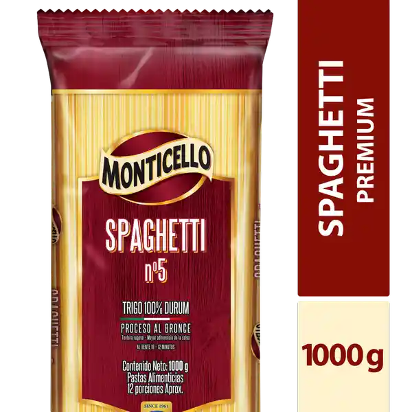 Monticello Pasta Spaghetti Premium N° 5