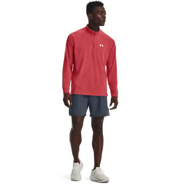 Under Armour Buzo Streaker Half Zip Hombre Rojo Talla LG