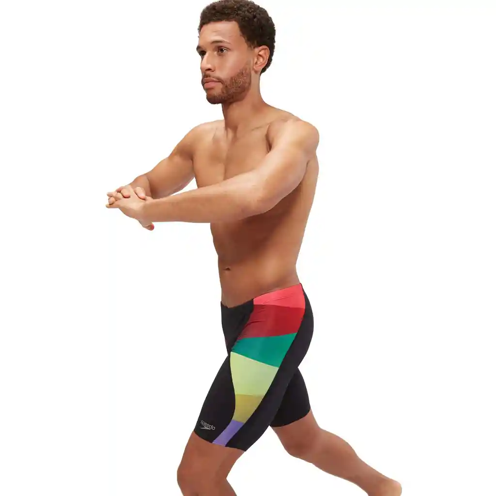 Pantaloneta de Bano Jammer Digital V-cut Hombre Verde-34