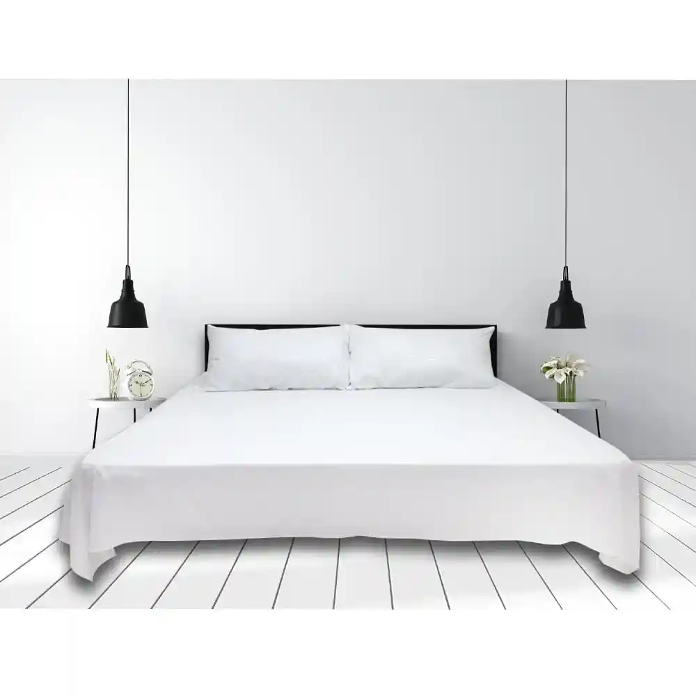 Sábana Cama Doble Blanco Empaque Tela