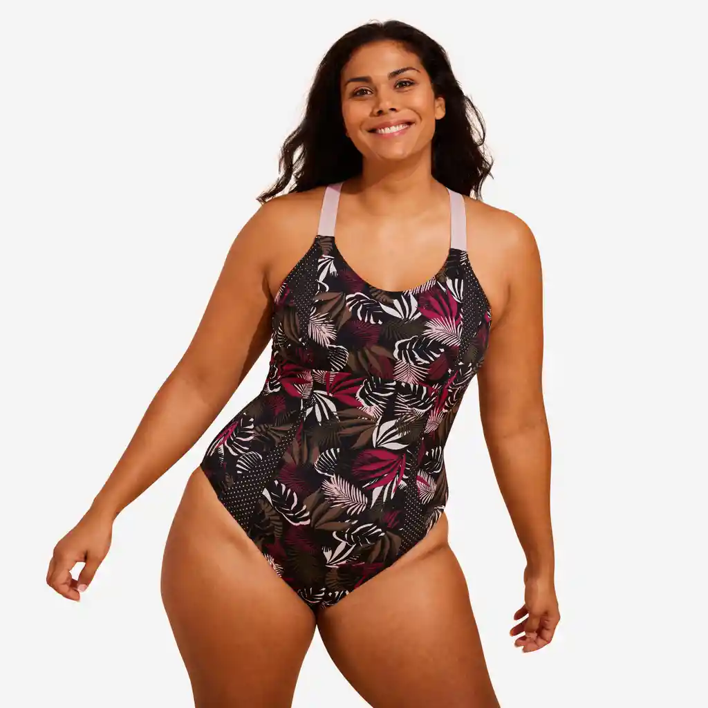 Vestido de Baño Enterizo de Aquagym Para Mujer Nabaiji Multicolor