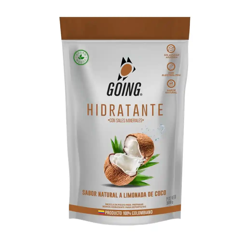 Tarro de Gel Hidratante en Polvo de Sabor a Limonada de Coco Going