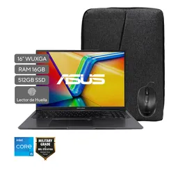 Computador Portátil Asus Vivobook 16 X1605va-mb1639w - Intel Core I5h 13th - 16gb Ram - 512gb Ssd - Negro - 16" - Maletín y Mouse