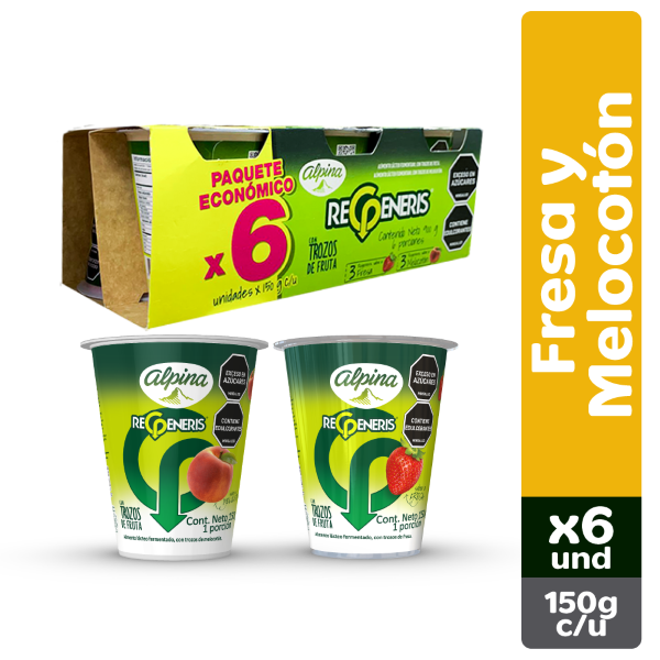 Regeneris Alimento Lácteo con Trozos de Fruta 150 g