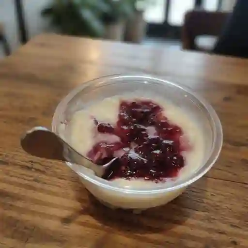 Arroz cremoso con frutos rojos