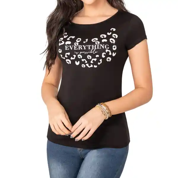 Croydon Camiseta Darcy Mujer Color Negro Talla XL