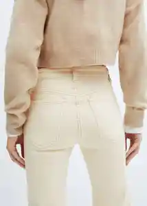 Jean Sienna Offwhite Talla 42 Mujer Mango