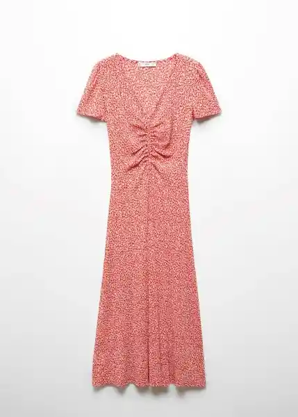 Vestido Poma Rojo Talla S Mujer Mango