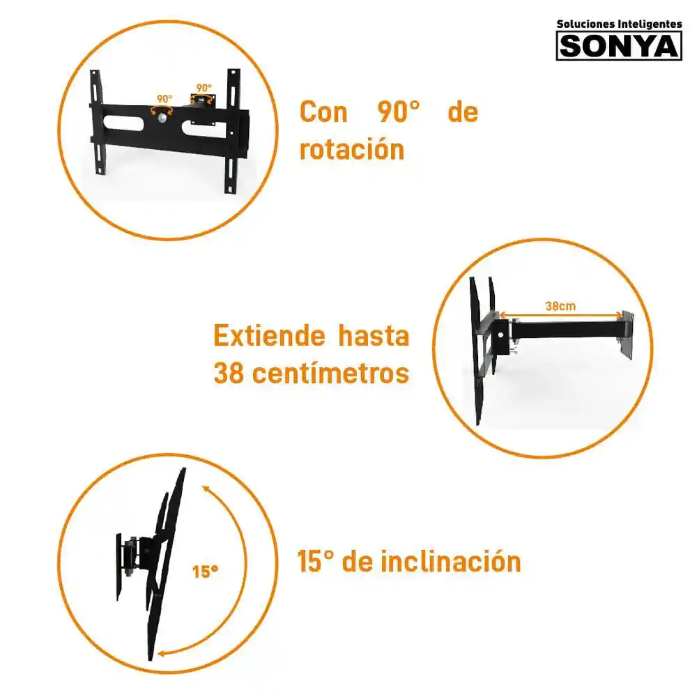 Soporte Tv Brazo Titan Plus Cb 201304 Finlandek