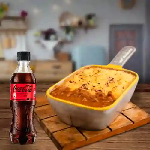 Lasaña Boloñesa + Coca-cola 400 ml