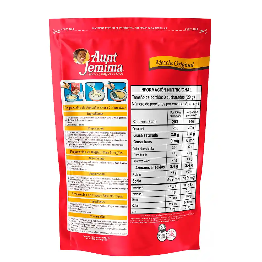 Pancake Aunt Jemima Original 600g