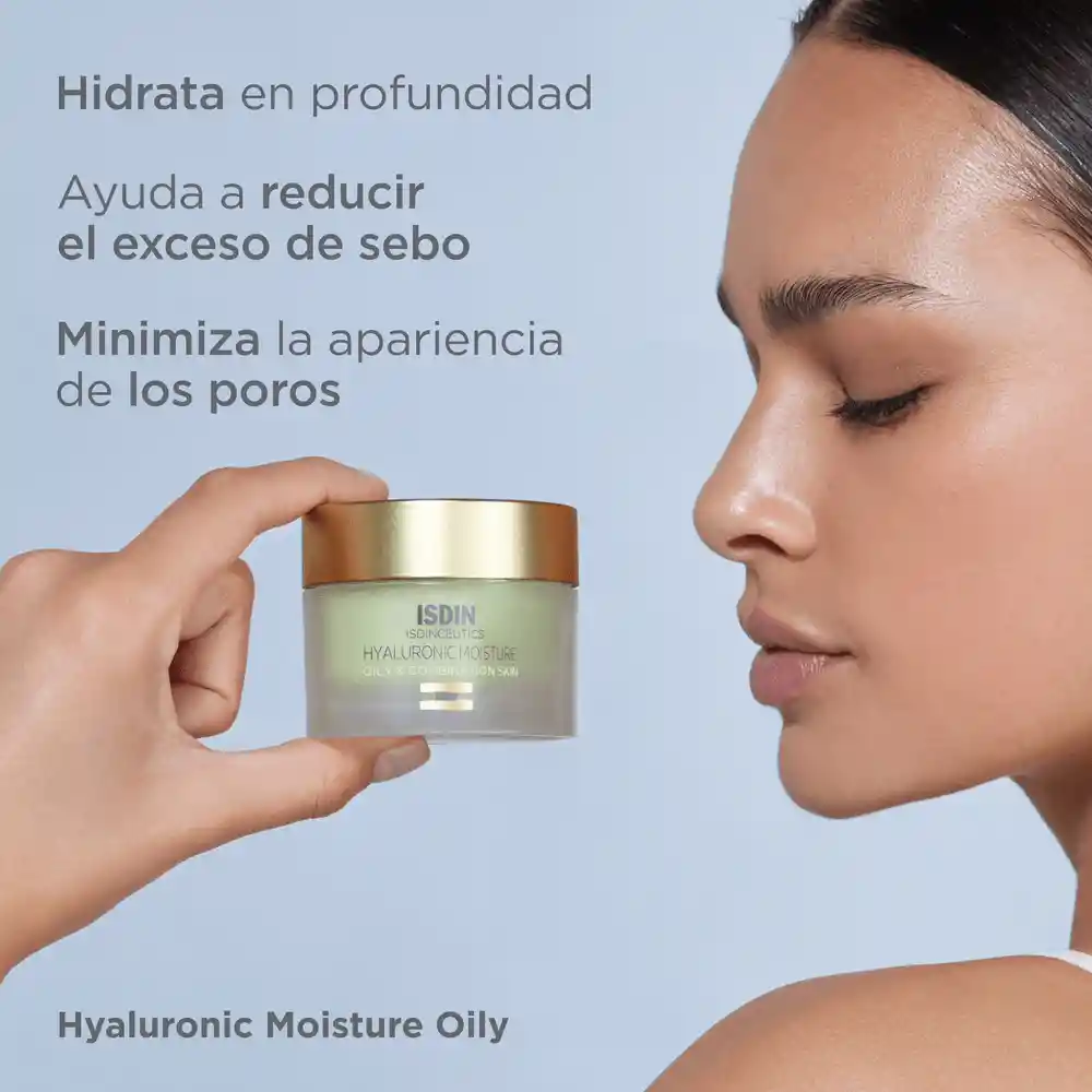 Reparacion Crema Isdin Hyaluronic Moisture Oily Combination Skin