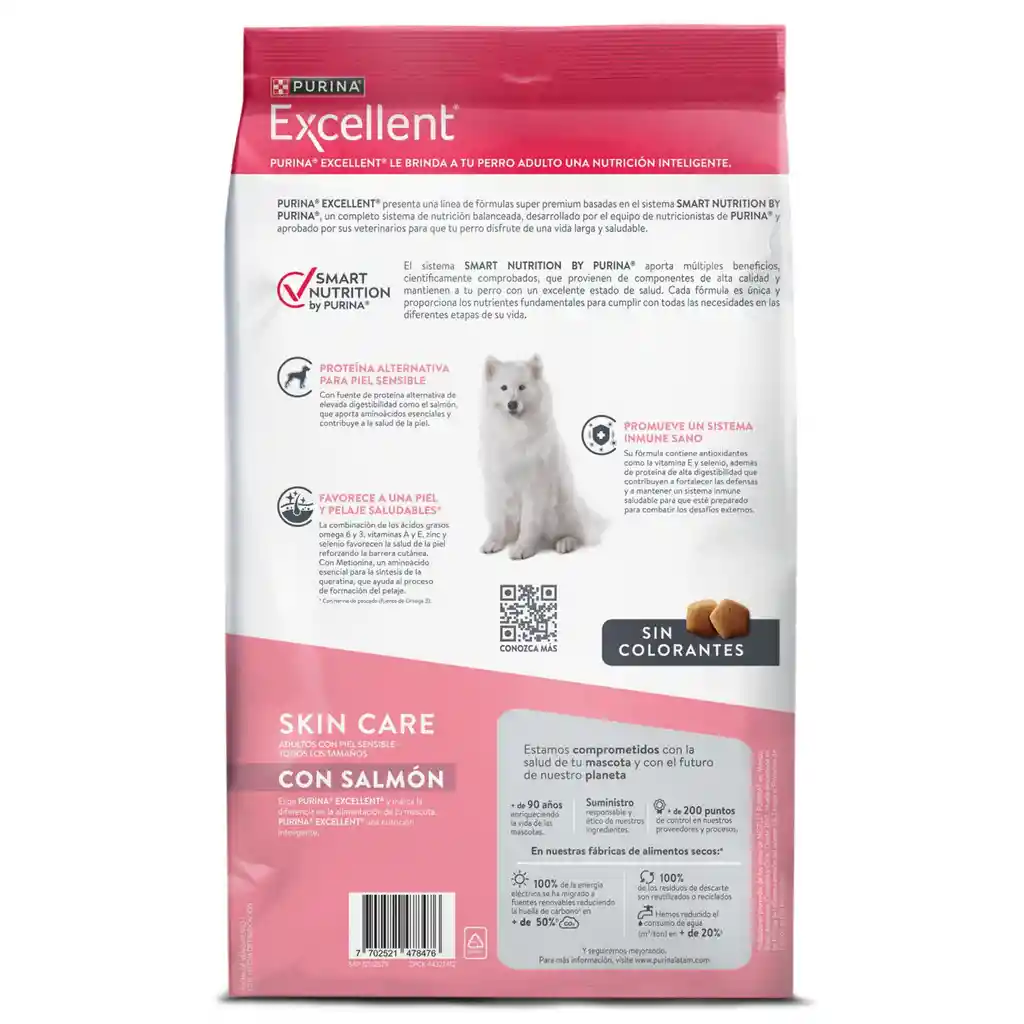 Comida para perros EXCELLENT Adult Skin Care x 3 kg