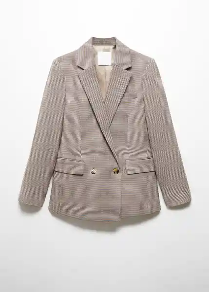 Blazer Americana Charlota Beige Talla XL Mujer Mango