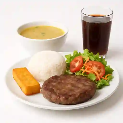 Almuerzo casero con res