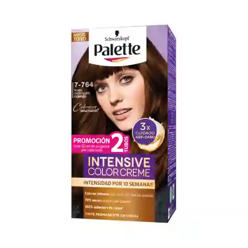 Palette Tinte Intensive Rubio Chocolate Cobrizo 7-764 100 mL