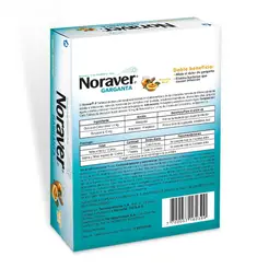 Noraver Tabletas para la Garganta Sabor Naranja y Miel