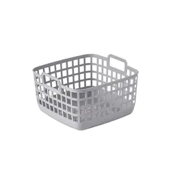 Organizador Plástico Almacenamiento Sin Tapa Gris S Miniso