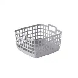 Organizador Plástico Almacenamiento Sin Tapa Gris S Miniso