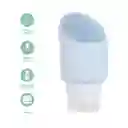 Botella Con Cepillo Facial Serie Macaron Azul y Gris Miniso