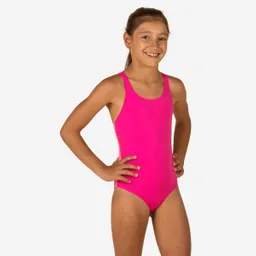 Nabaiji Vestido de Baño de Natación Para Niña Vega Rosa 100