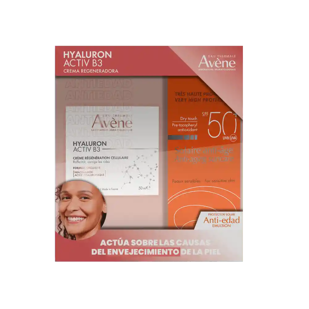 Kit Avene Crema Hyaluronic Active B3 + Protector Solar Spf50