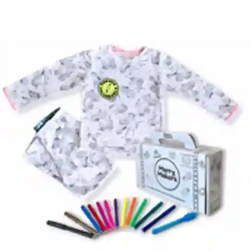 Camiseta Coloreable - Estampado Colombia Talla 4