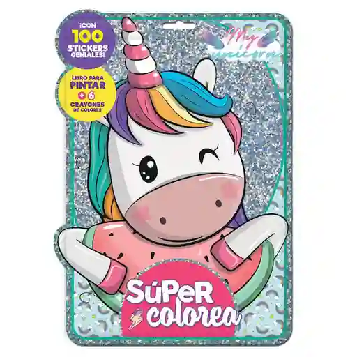 Disney Libro Para Colorear Unicornios Super Colorea