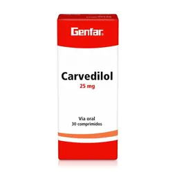 Genfar Carvedilol Bloqueador Beta (25 mg)