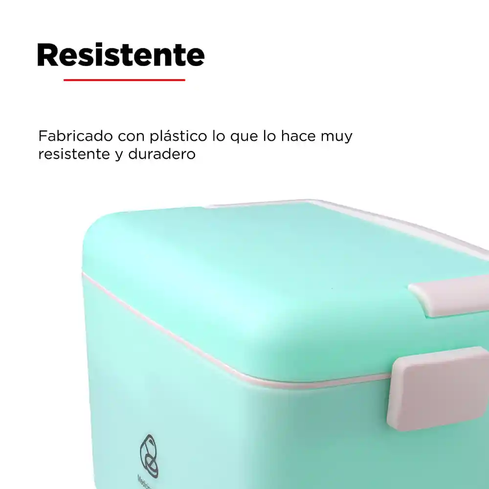 Miniso Organizador de Plástico Para Medicina de Dos Capas Azul