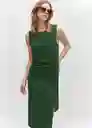 Vestido Fertina Verde Talla XL Mujer Mango