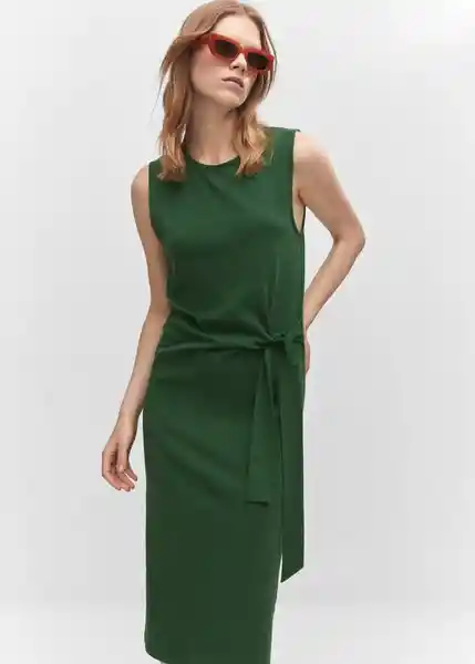 Vestido Fertina Verde Talla XL Mujer Mango