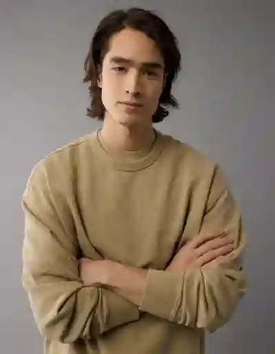 Buzo Hombre Beige Talla: MEDIUM 2486212 American Eagle