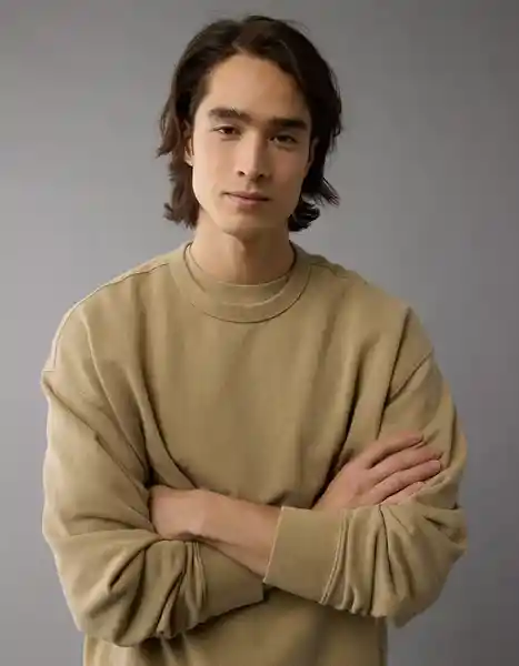 Buzo Hombre Beige Talla: MEDIUM 2486212 American Eagle