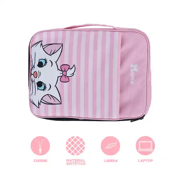 Funda Para Lap Top Disney Cat Colección Marie Rosa Miniso