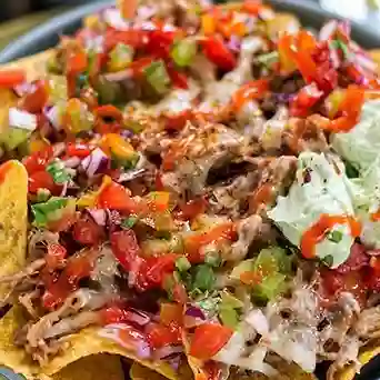 Nachos con pico e gallo