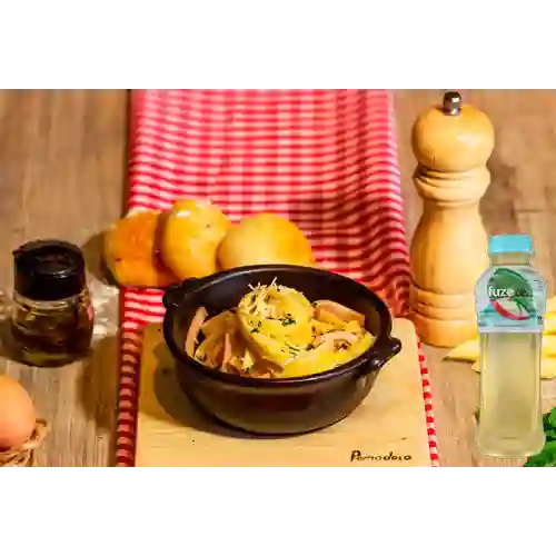 Combo Pasta Carbonara +Fuzetea Manzana Limonaria 400ML