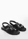 Sandalias Romana Negro Talla 39 Hombre Mango