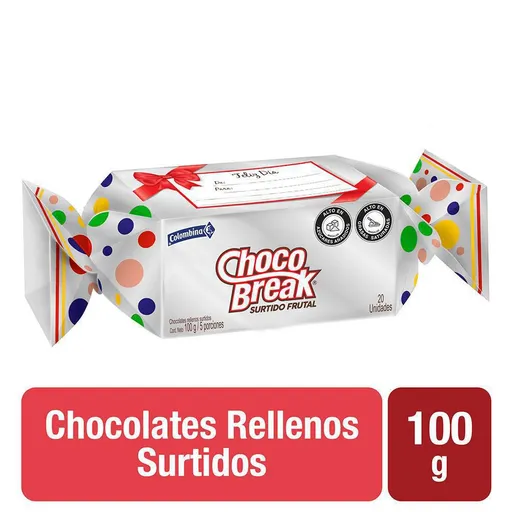 Choco Break Chocolates Rellenos Surtido Frutal 