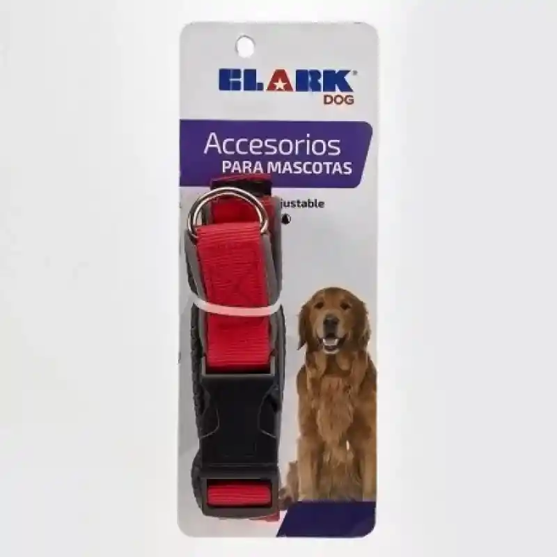 Clark Collar Para Perro Talla Xl 25 mm Rojo 40261