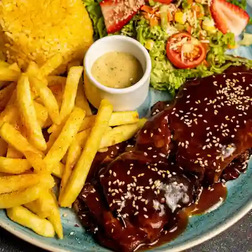 Costillas de cerdo bbq