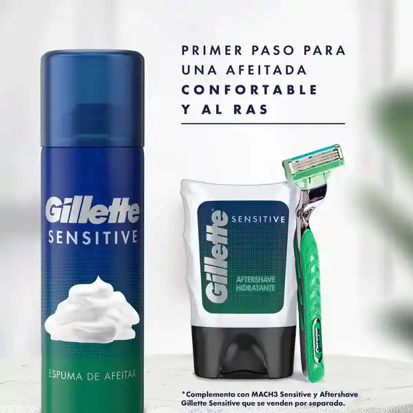 Gillette Espuma de Afeitar Sensitive Para Piel Sensible