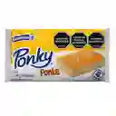 Ponky Pastel con Crema Sabor a Vainilla por 6 und