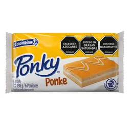 Ponky Pastel con Crema Sabor a Vainilla por 6 und