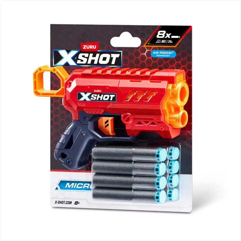 Lanzador de Dardos Micro 2.0 X 8 Dardos (pdq) Xshot Sho6359