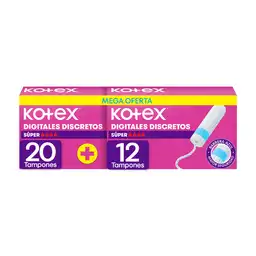 Tampones Kotex Digital Super 32 Und