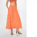 Falda Milane Mandarina Talla Xs Mujer Mango