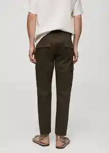 Pantalón Zeus Khaki Talla 42 Hombre Mango